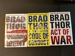 Brad Thor 3 Book Lot - Foreign Agent, Code Of Conduct, Act Of War - Picture 1 of 6