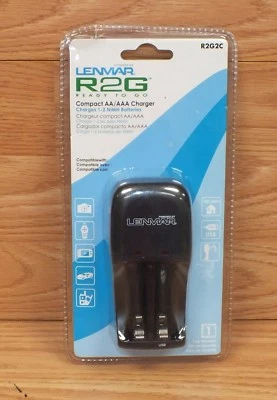 Genuine Lenmar (R2G2C) Compact AA / AAA Charger For 1-2 Batteries Over Night  - Image 1 of 4