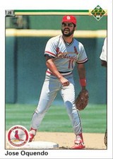 1990 Upper Deck Baseball Jose Oquendo St. Louis Cardinals #319