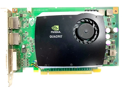 NVIDIA QUADRO FX 580 512MB GDDR3 PCIe x16  DVI Display VIDEO CARD HP 519295-001 - Image 1 of 4