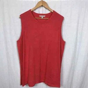 Woman Within Women's Knit Tank Top Sleeveless Shirt Cotton Blend Size 22/24 - Picture 1 of 5