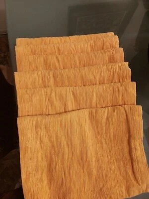 6 Crate & Barrel Placemats Lamont Palm Green Woven Heavy Cotton Rectangle  - Image 1 of 4