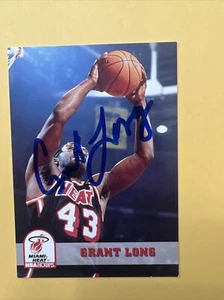 GRANT LONG MIAMI HEAT SIGNED AUTOGRAPHED 1993 SKYBOX NBA BASKETBALL CARD - Picture 1 of 2