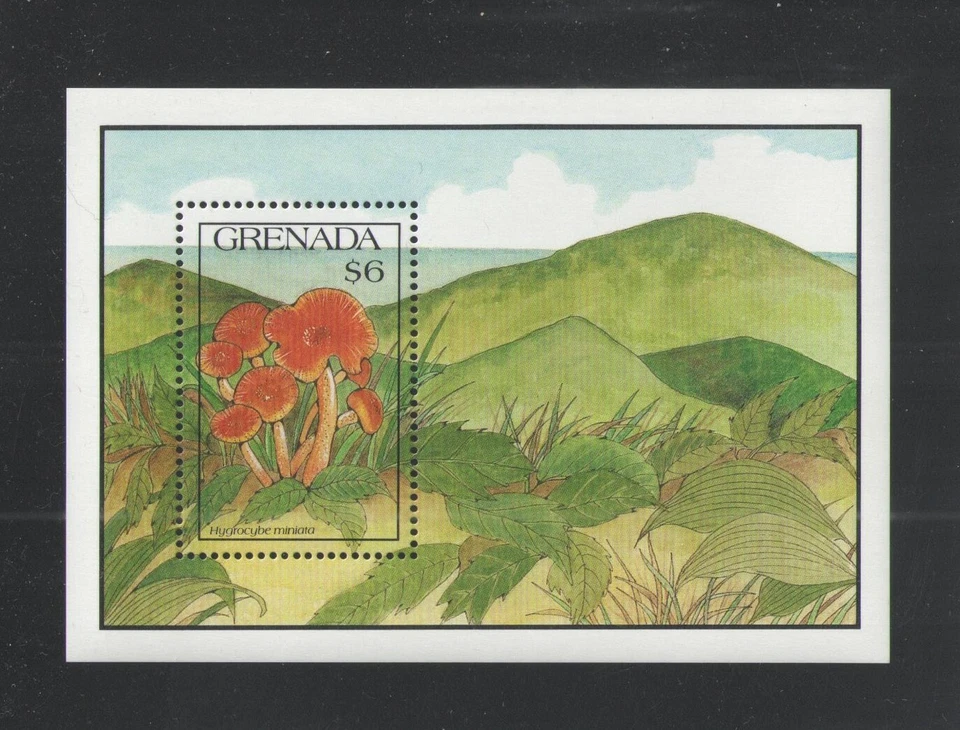 1991 GRENADA Scott # 1997 { MUSHROOMS } SOUVENIR SHEET MNH - Image 1 of 1