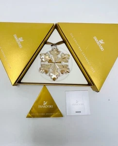 Swarovski Crystal Large Gold 2016 Christmas Star Ornaments - Picture 1 of 4