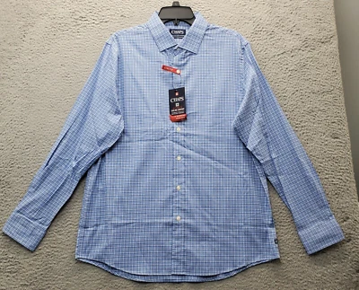 Chaps Shirt Mens Large Multi Plaid Performance Stretch Ultimate Cooling Comfort - Image 1 of 4