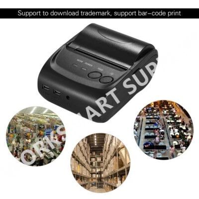 WorkSmart Supplies POS-5802LN Portale Mini 58mm 1 to 8 Wireless USB Thermal - Image 1 of 4