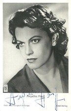 ANGELIKA HAUFF Original Autogramm signierte Rüdel Postkarte 50er Jahre