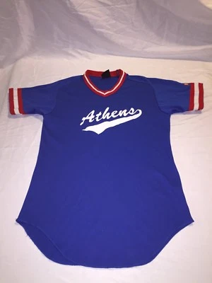 Camiseta deportiva de béisbol softbol Wilson vintage rara de los años 80 retro grande Atenas GA OH PA Foto 1 de 4