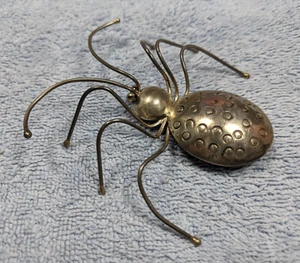 Vintage Chavez Yellowhorse Sterling Spider Brooch Pin - Picture 1 of 17