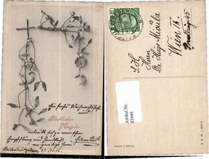 83949,Neujahr B.K.W.I Distel Zweige - Picture 1 of 1