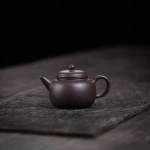 Tetera pequeña Baozun hecha a mano original de arcilla púrpura Yixing Zisha 110cc - Imagen 1 de 16