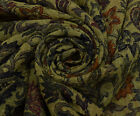 Sushila Vintage Green Saree Pure Chiffon Silk Printed Floral Soft Craft Fabric