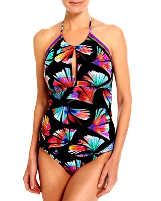 La Blanca Number One Fan Hi Neck Tankini  Hipster Brief Size 6 Swimsuit NWT $144 - Image 1 of 4