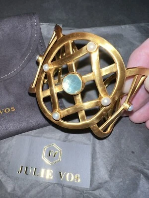 NUEVO Brazalete Brazalete Julie Vos Calcedonia y Perla Nuevo sin Etiquetas Foto 1 de 4