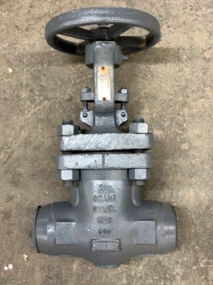 CRANE 2 1/2" GATE VALVE 33 1/2XUF*24 BUTT WELD ENDS HAND WHEEL ACTUATOR - Image 1 of 4
