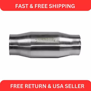 Flowmaster Catalytic Converter High Flow Stainless 3" In Out Slip-Fit 200 Cell - Picture 1 of 7