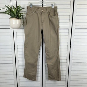 Carhartt hellbraune Carpenter Arbeitsjeans Canvashose Damengröße 10 x 32 WB159 GKH - Bild 1 von 8