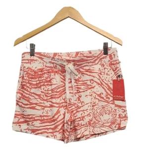 PJ Salvage Sleep Shorts Womens Small Orange Tiger Beats Loungewear Casual - Picture 1 of 9
