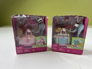 Barbie Mini Pets Yorkshire & Golden Retriever Pup NIP Dog Accessories 2006 Sets - Picture 1 of 4
