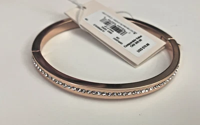 Nuevo con etiquetas Brazalete con bisagras Kate Spade Ring IT Up Pave O0RU2241 oro rosa $79 Foto 1 de 3