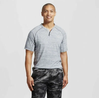 Camiseta Henley Hombre - C9 Champion Thundering Gris XXL Foto 1 de 3