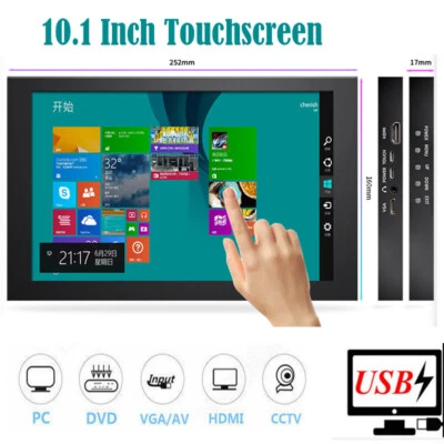 10.1" Monitor for Raspberry Pi 4B 3B 1280*800 Touchscreen Plug and Play screen - Image 1 of 4