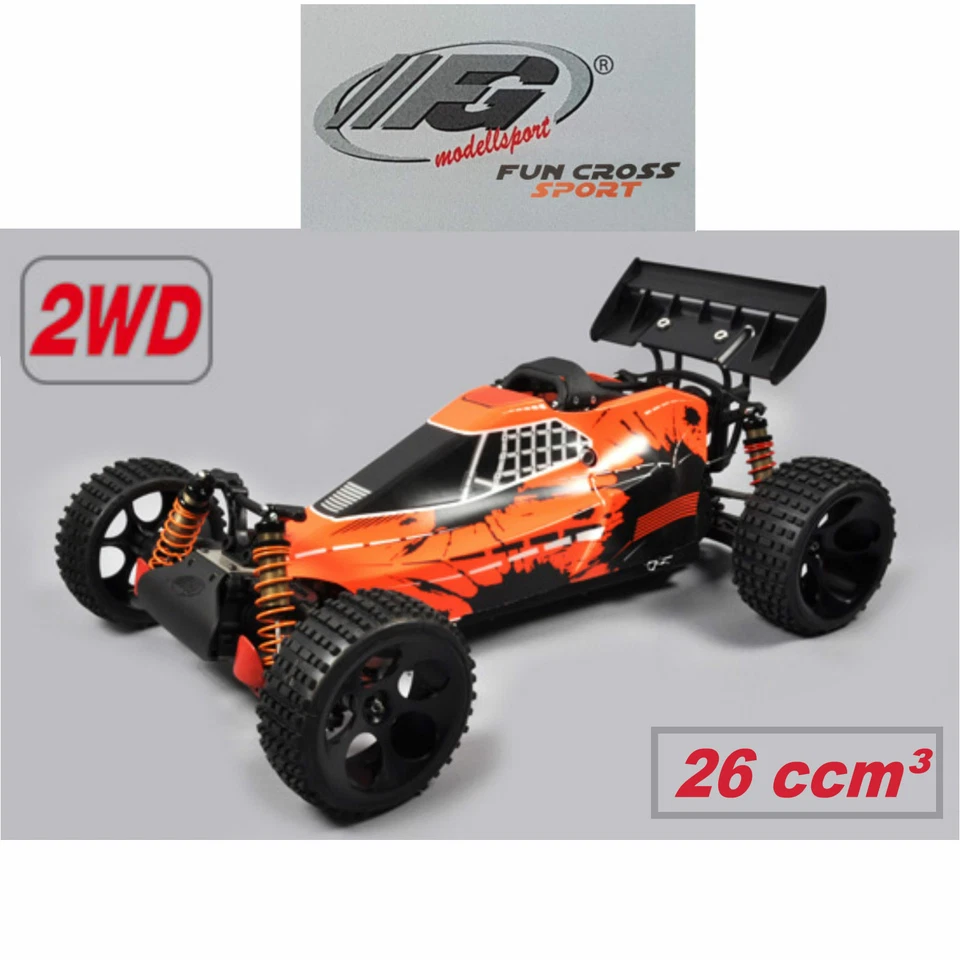 FG Modellsport 1:6 Fun Cross Sport 2WD 26ccm³ Off Road Buggy lackiert - Bild 1 von 4
