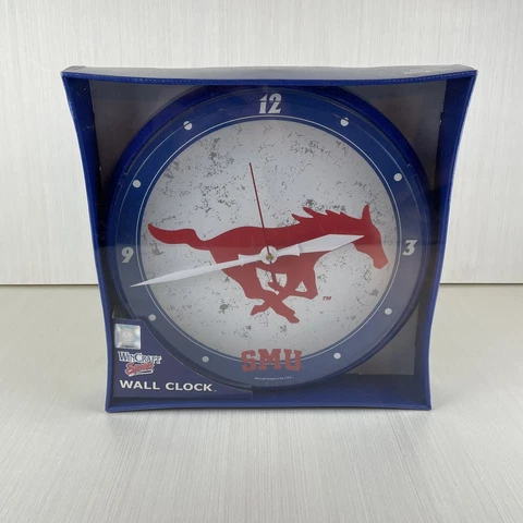 Wincraft Sports SMU Mustangs Wall Clock New College NCAA Cover