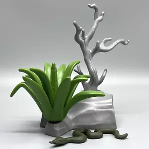 Playmobil Desert Outdoor Landscape Snake Grey Dead Tree Fern Plant Log Woods - Picture 1 of 2
