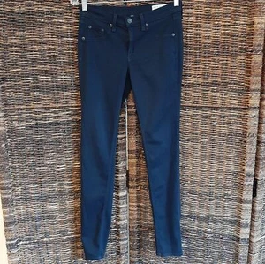 Jeans Rag & Bone donna 27 blu modal leggings blu navy cielo capitano slim skinny morbido - Foto 1 di 5