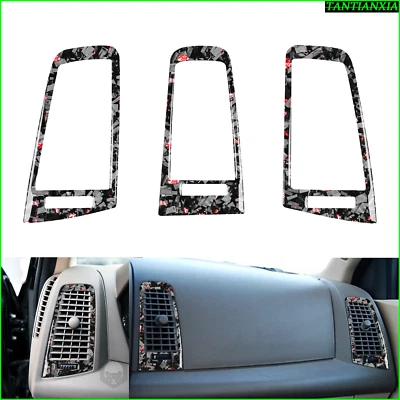 Cuadro de instrumentos de fibra de carbono forjado rojo para Cadillac CTS 2003-07 Foto 1 de 4