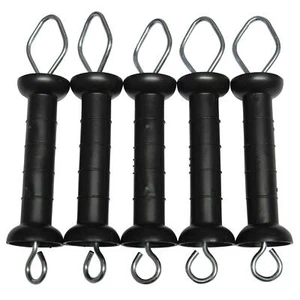 Electric Fence Gate Handles X5 (Insulated Heavy Duty Fencing Spring Hook Poly) - Picture 1 of 12