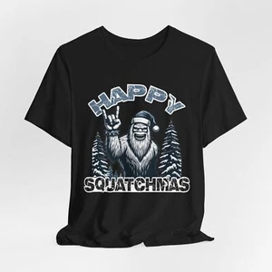 Christmas Bigfoot T-Shirt, Sasquatch  Santa Tee, Cool Bigfoot Streetwear Gift - Picture 1 of 11