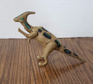 Parasaurolophus 4 Inch Brown Plastic Dinosaur Toy K&M 2001 - Picture 1 of 6