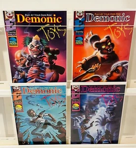 DEMONIC TOYS #1,2,3,4 SET COMPLETO ETERNITY 1992 LUNA LLENA ENT RARO EN MUY BUEN ESTADO/CASI NUEVO (9,0) - Imagen 1 de 1