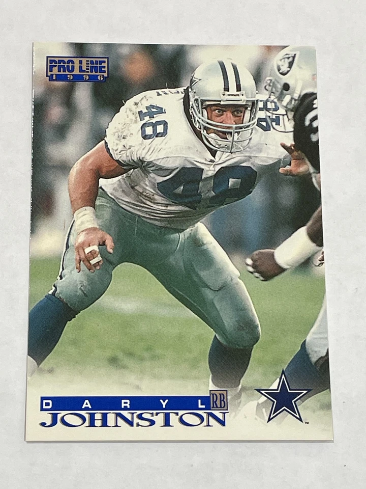 1996 Pro Line Football #67 - Daryl Johnston - Dallas Cowboys - Image 1 of 2