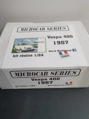 MICROCAR SERIES VESPA 400 1957 RESIN KIT  1/24 V. RARE OOP  UNBUILT BOXED - Image 1 of 4