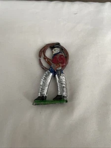 Antigua figura de plomo de lazo vaquero año desconocido - Imagen 1 de 10