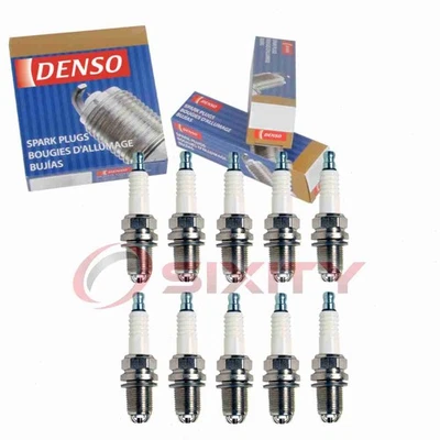 10 pc Denso Standard Spark Plugs for 2011 Audi S6 5.2L V10 Ignition ho - Image 1 of 4