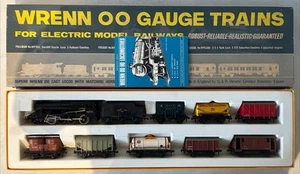 WRENN OO 2-8-0 BR BLACK TANK LOCO TENDER & 8x DUBLO ROLLING STOCK SET BOXED - Picture 1 of 8