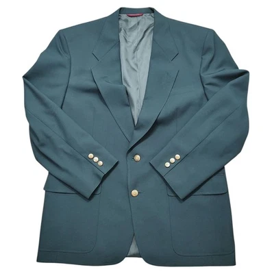 VTG Jack Nicklaus Green Jacket Blazer 42R Tournament Series Golf Gold Button - Image 1 of 4