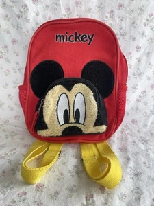 Disneys Mickey Mouse Embroidered Small Canvas Backpack (pls see description) - Picture 1 of 8