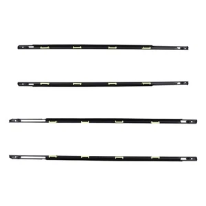 4x Black Window Trim Glass Door Belt Rubber For 1996-2000 Honda Civic DX 4D - Picture 1 of 12