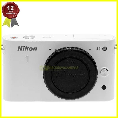 Fotocamera Nikon 1 J-1 body bianca fotocamera digitale mirrorless. White J1. - Bild 1 von 4