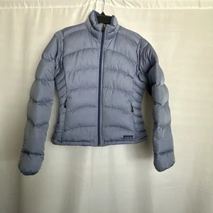 Patagonia Coat Down Sweater Light Blue Puffer Jacket Womens Size Medium #0549 - Picture 1 of 15