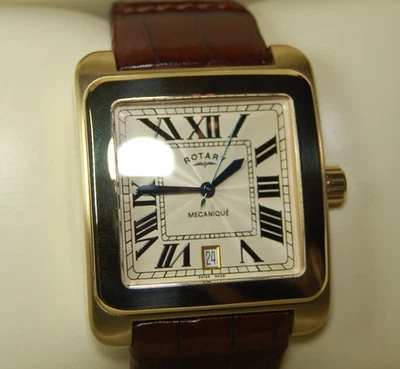 Rotary Swiss Made Gold 17 Jewels Manual Wind Dolphin Standard Mecanique Watch - Image 1 of 4