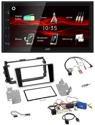 JVC USB Bluetooth Lenkrad DAB 2DIN Autoradio für Nissan Micra 17-20 Rückfahrkame - Bild 1 von 4