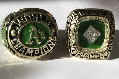 Oakland A's World Series Championship Stadium Rings Cover