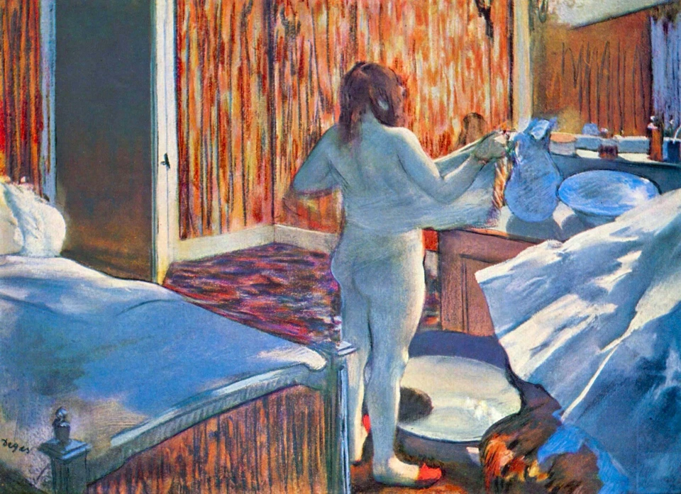 Mujeres en el inodoro [3] por Edgar Degas Giclee impresión de bellas artes repro sobre lienzo Foto 1 de 1